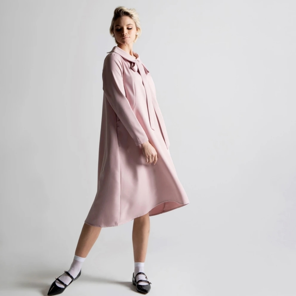 Brand-new light pink elegant & classy spring dress